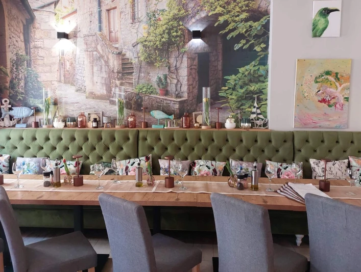 Innenraum des Restaurant "Portofino" in Slubice