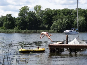 Badefreuden am Campingverein Glower See