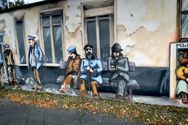 Zille-Graffiti am Museum Lichtenberg