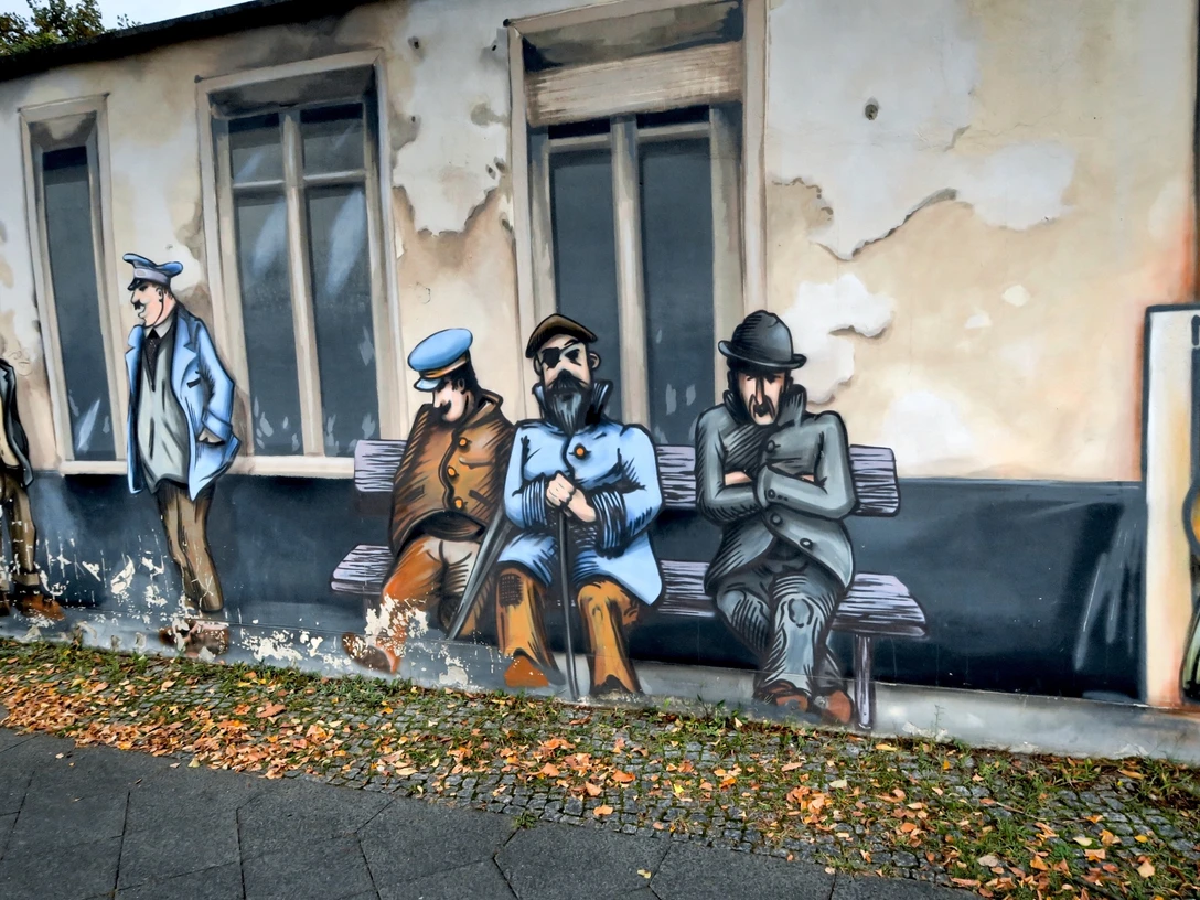 Zille-Graffiti am Museum Lichtenberg