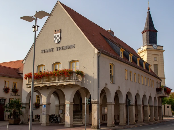 Rathaus Trebbin in der Seitenansicht