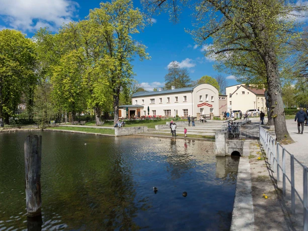 Blick auf die Woltersdorfer Schleusenbrauerei