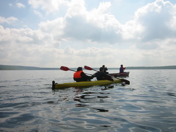 Drei Seenrundfahrt, Kanu