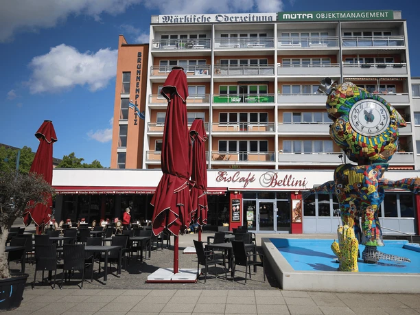 Café Bellini am Brunnenplatz in Frankfurt (Oder)