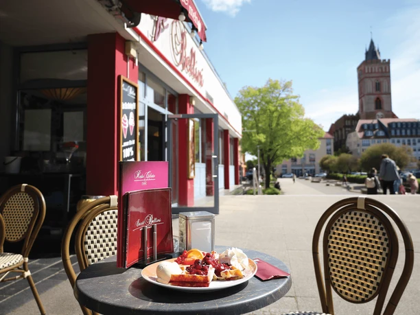 Café Bellini am Brunnenplatz in Frankfurt (Oder)