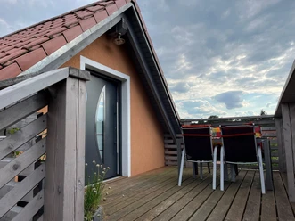 Terasse der Ferienwohnung Wittbrietzen