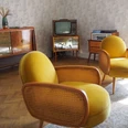 Wohnzimmer in der DDR-Wohnung Eisenhüttenstadt