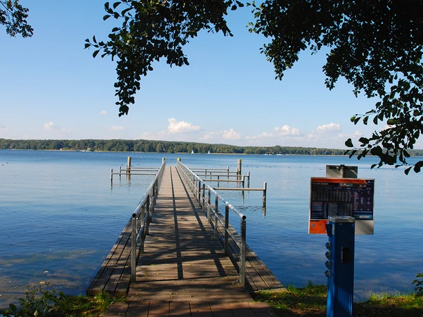 Wasserwanderrastplatz Diensdorf - Vorsicht: zum Ufer hin sehr flach