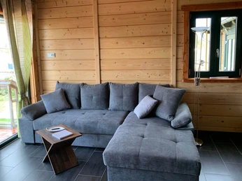 Wohnzimmer in der Ferienwohnung Seerose