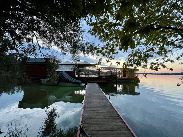 Gute Schute bei Sonnenuntergang