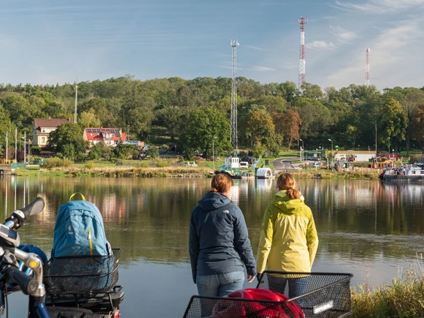 Fähre Güstebieser Loose mit dem Fahrrad