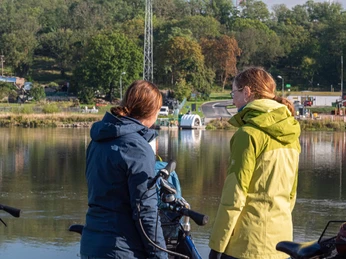 Fähre Güstebieser Loose mit dem Fahrrad