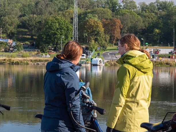 Fähre Güstebieser Loose mit dem Fahrrad