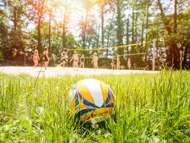 Beachvolleyball im Cecilienpark am Scharmützelsee in Bad Saarow