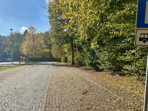 Caravanparkplatz in der Silberberger Straße in Bad Saarow