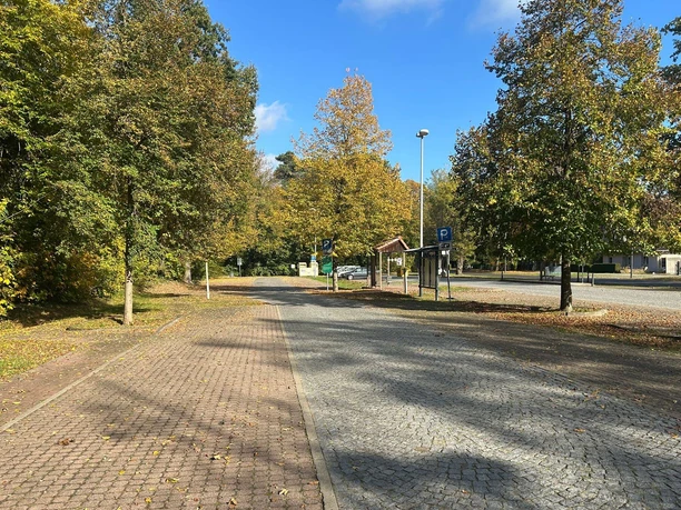 Caravanparkplatz in der Silberberger Straße in Bad Saarow