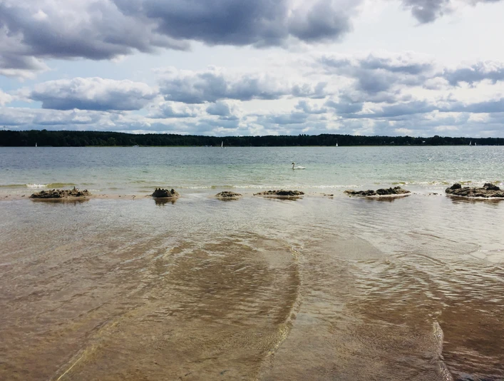 Scharmützelsee am Campingplatz Schwarzhorn in Wendisch Rietz
