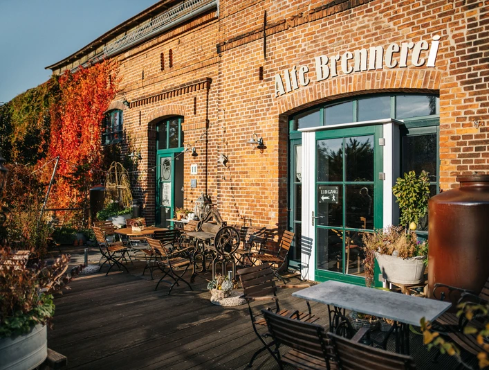 Frau Wesches Café in der Alten Brennerei Ribbeck