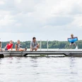 Steg an der Badestelle in Radlow am Scharmützelsee
