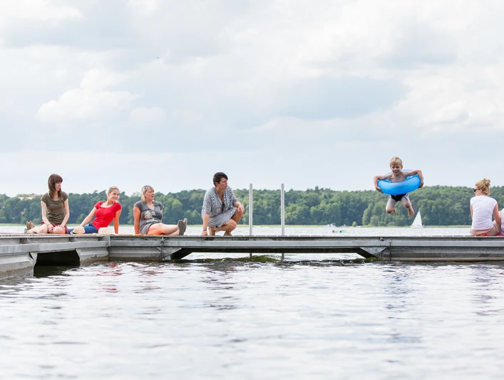 Steg an der Badestelle in Radlow am Scharmützelsee
