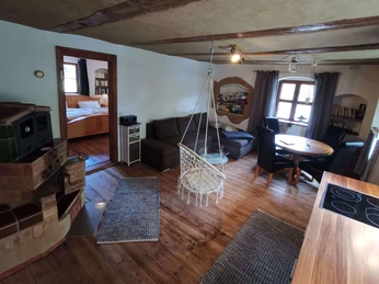 Wohnzimmer im Jürjens Hof im Schlaubetal