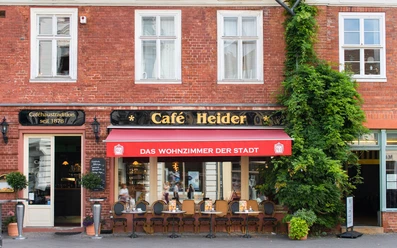 Café Heider in der Friedrich Ebert Straße in Potsdam