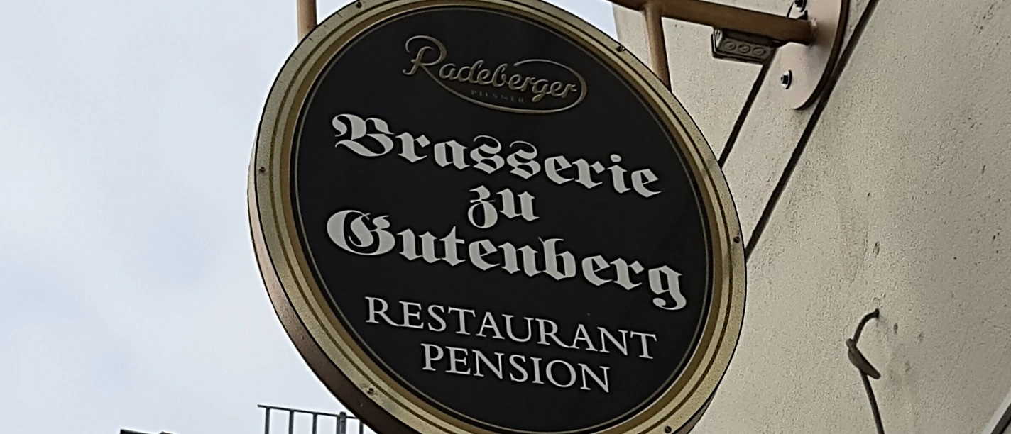 Restaurant "Brasserie zu Gutenberg"