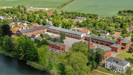 Luftbild übers Landgut Stober