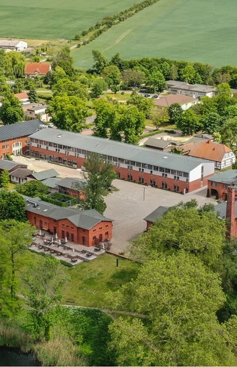 Luftbild übers Landgut Stober