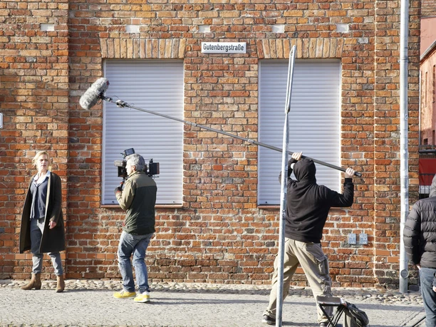 Dreh "SOKO Potsdam" am Holländischen Viertel