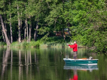 Angler im Boot am Katharinensee