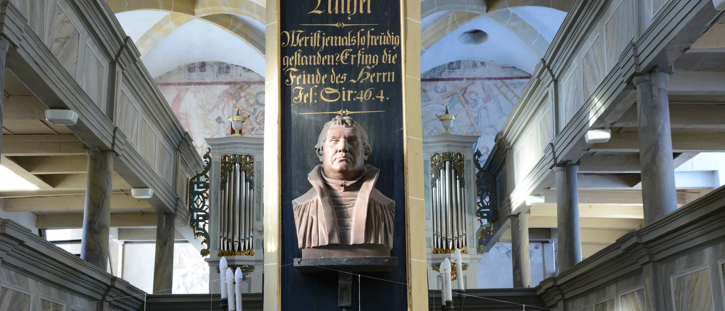 Blick in die Pfarrkirche in Plaue