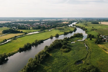 Luftaufnahme Havel im Milower Land
