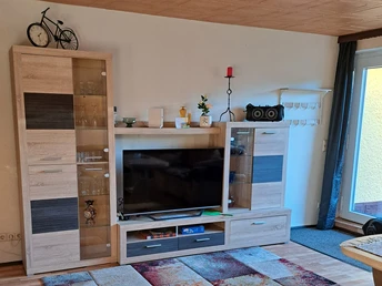 Wohnzimmer im Ferienhaus Laabs