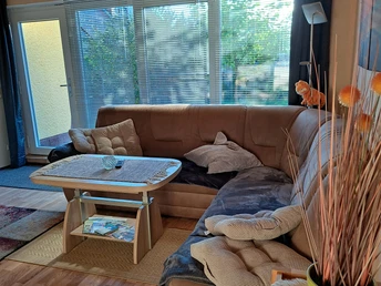 Couch im Ferienhaus Laabs