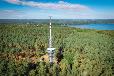 Die Aussichtsplattform auf dem Wietkiekenberg
