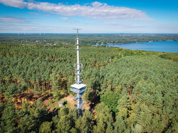 Die Aussichtsplattform auf dem Wietkiekenberg