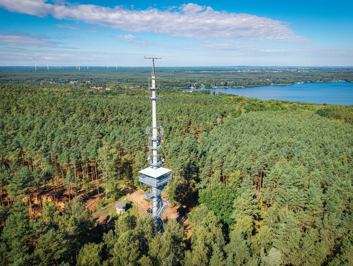 Die Aussichtsplattform auf dem Wietkiekenberg