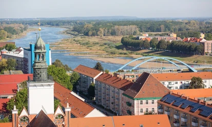 Blick vom Rathaus der Stadt Frankfurt (Oder)