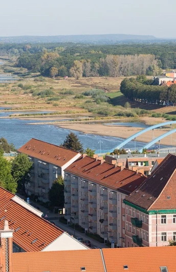 Blick vom Rathaus der Stadt Frankfurt (Oder)