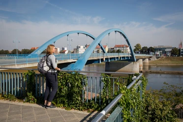Blick von Frankfurt (Oder) auf die polnische Seite