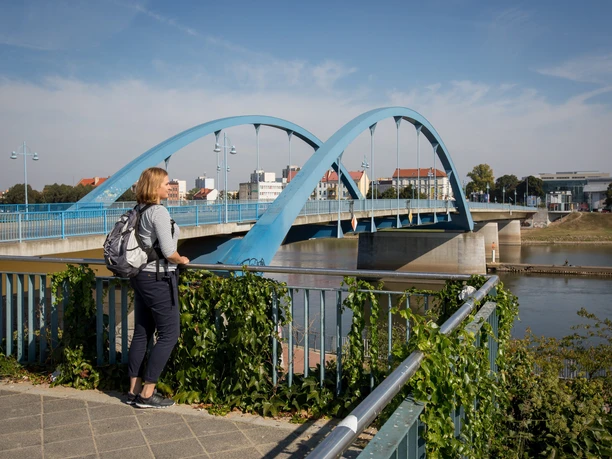 Blick von Frankfurt (Oder) auf die polnische Seite