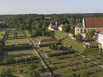 Luftaufnahme Klostergarten Neuzelle