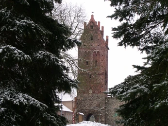 Stadtturm Müncheberg im Winter