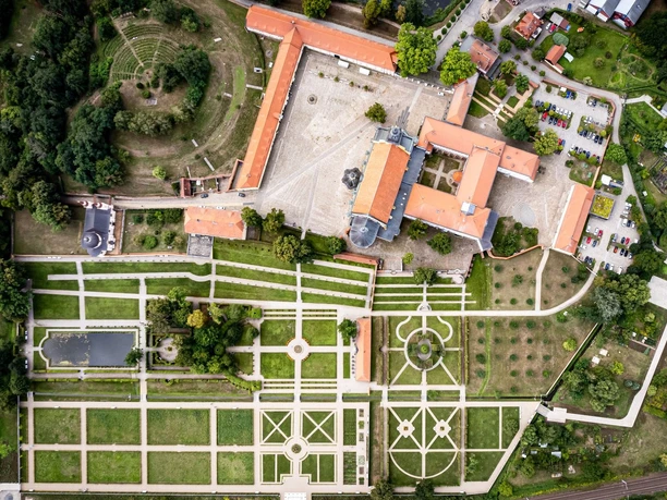 Luftaufnahme Kloster und -garten Neuzelle