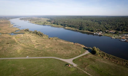 Radweg an der Oder