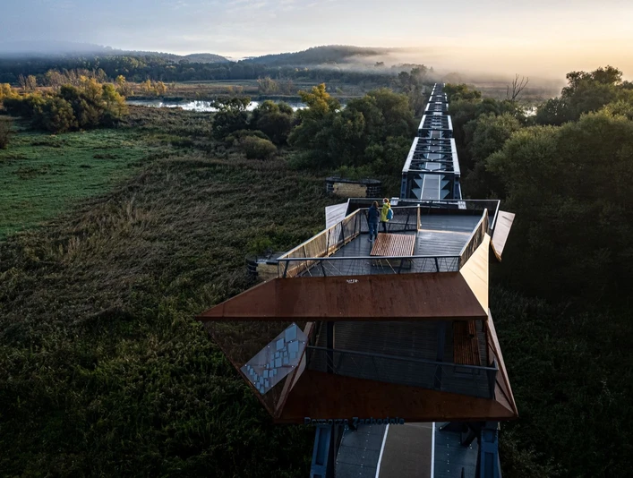 Aussichtsplattform Europabrücke Neurüdnitz-Siekierki