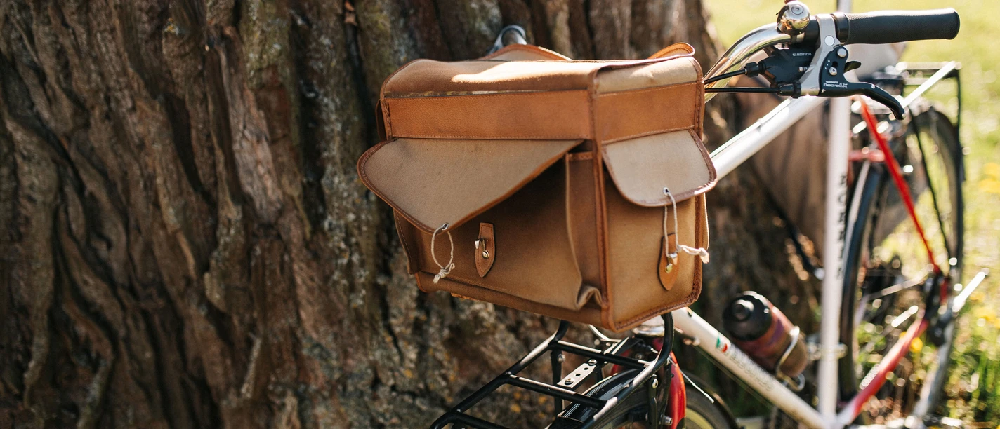 Fahrrad mit Lenkertasche