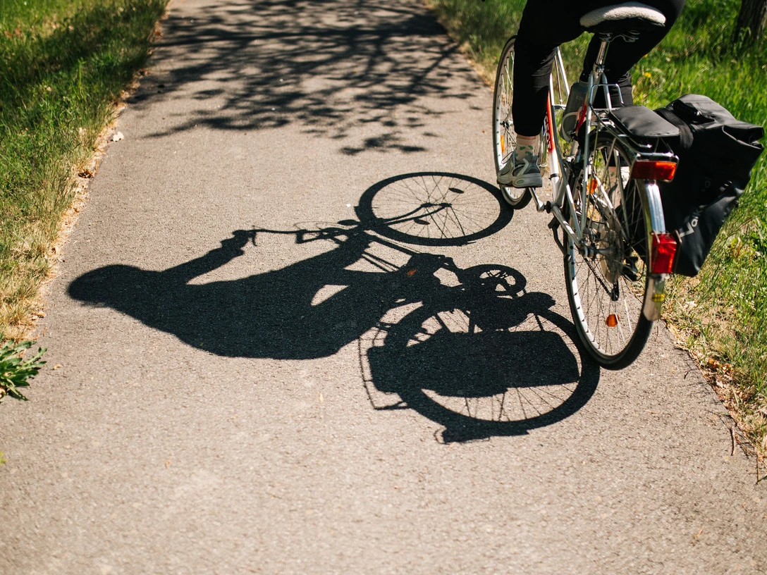 Fahrrad mit Satteltasche