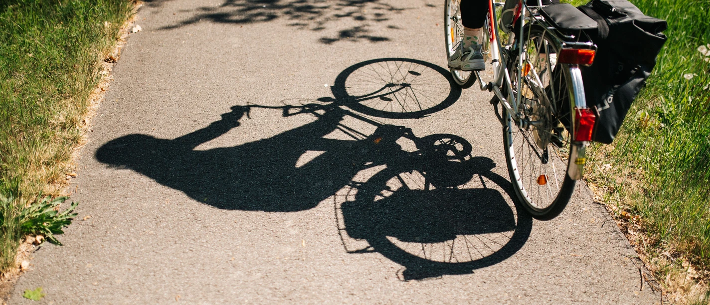 Fahrrad mit Satteltasche